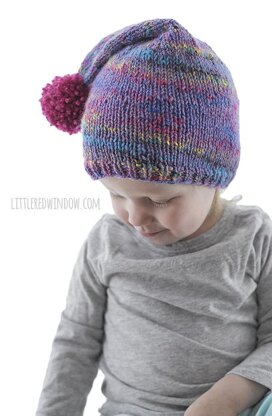 Easy Pom Pom Stocking Cap