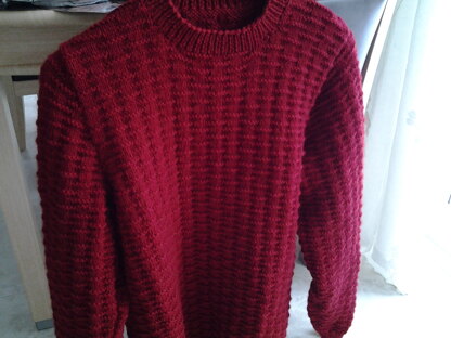 Men's Aran knit sweater