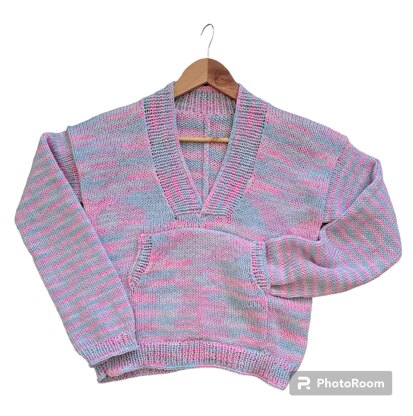 Circular knitting machine Pocket Sweater