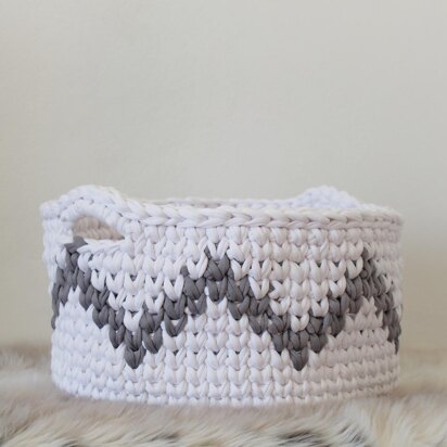 Chevron Basket Zig Zag Pattern