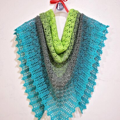 Light Lampone Crochet Shawl [FREE Crochet Pattern] - TCF