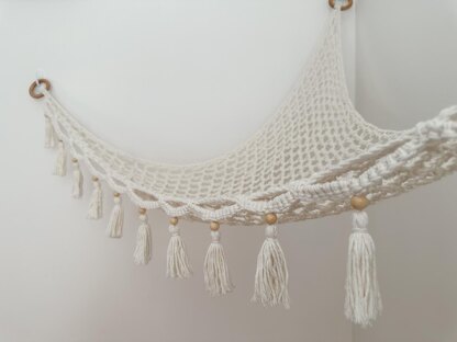 Bohemian Crochet Toy Hammock