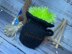 Light-up Witches Cauldron & Broomstick Chocolate Orange Cover Knitting Pattern