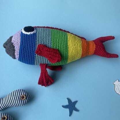 Parrotfish amigurumi