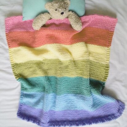 Rainbow baby blanket