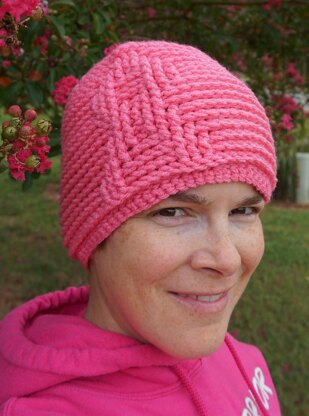 Embossed Awareness Ribbon Beanie