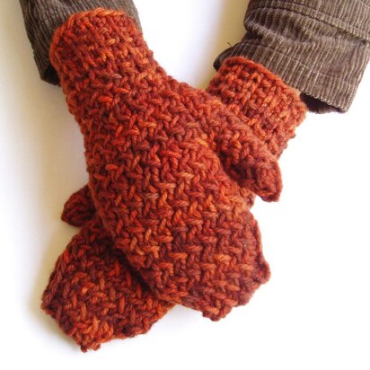 Herringbone Mittens