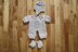 P76 Doll's Bodysuit, Bootees and Hat with Strap