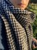 Hounds tooth fringed scarf