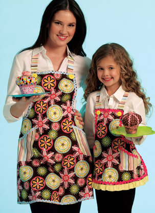 McCall's Misses'/Chldren's/Girls' Aprons M5720 - Paper Pattern Size All Sizes In One Envelope