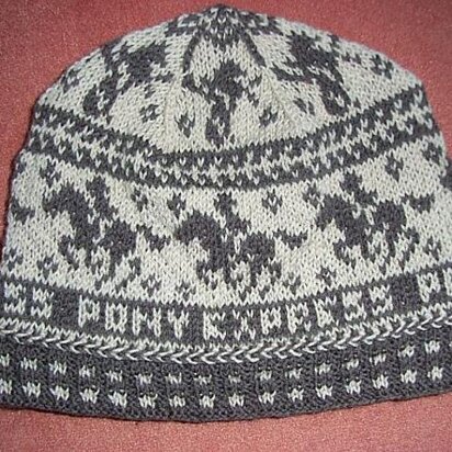 Pony Express beanie - knitting pattern
