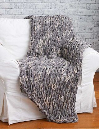 Arm Knit 3-Hour Blanket in Bernat Blanket