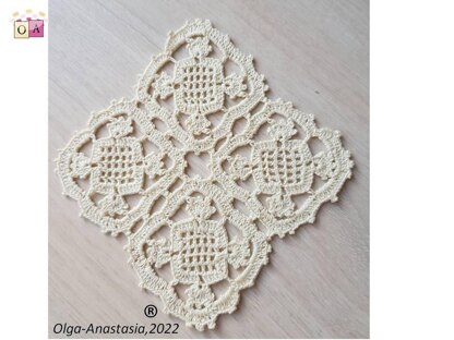 Doily from square motif