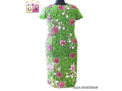 Dress with lotuses