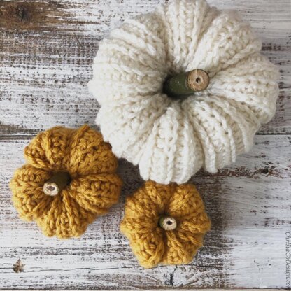 Ribbed Crochet Pumpkin