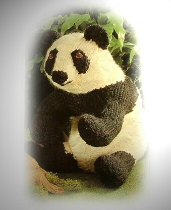 PANDA knitting pattern by Georgina Manvell