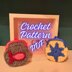 Wallet with crocheted applications (2 models)