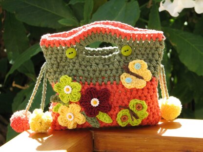 Girls Purse with Small Flowers