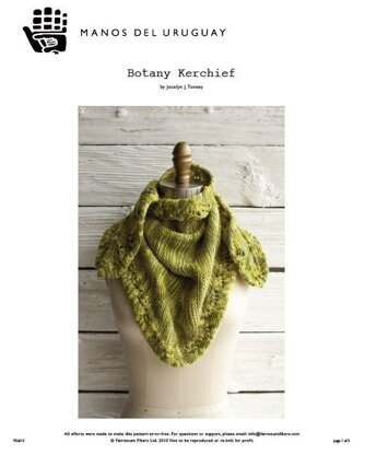 Botany Kerchief Scarf in Manos del Uruguay Maxima