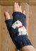 Scottie Dog fingerless gloves