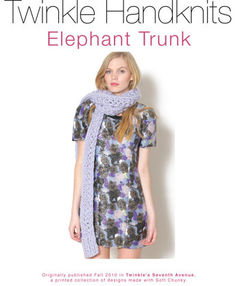 Elephant Trunk Scarf in Classic Elite Yarns Twinkle Soft Chunky - Downloadable PDF