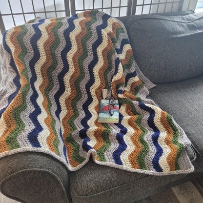 Boreal crochet throw