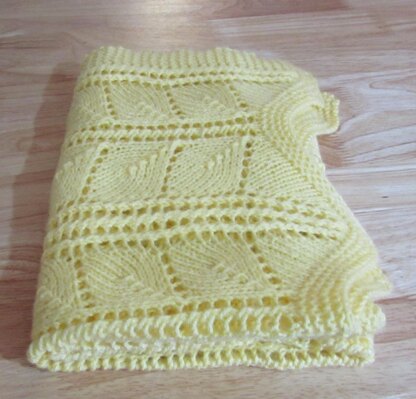 Lacy Leaves Baby Blanket