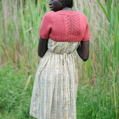 Stockinette Stitch Shrug in Lion Brand Nature's Choice Organic