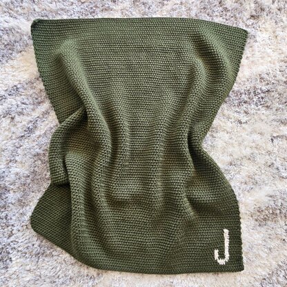 Heirloom Initial Baby Blanket