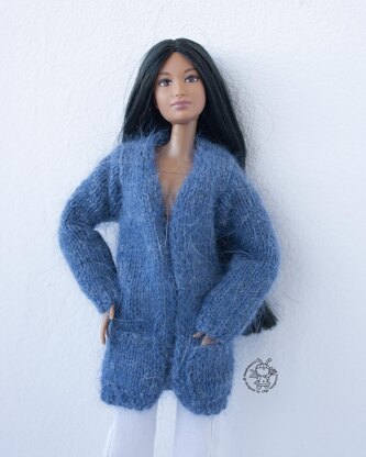 Cardigan for 12" dolls