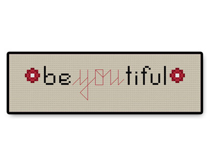 Be-YOU-tiful - PDF Cross Stitch Pattern