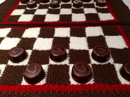 Red Queen Chess Placemats - Checkers / Draughts Board