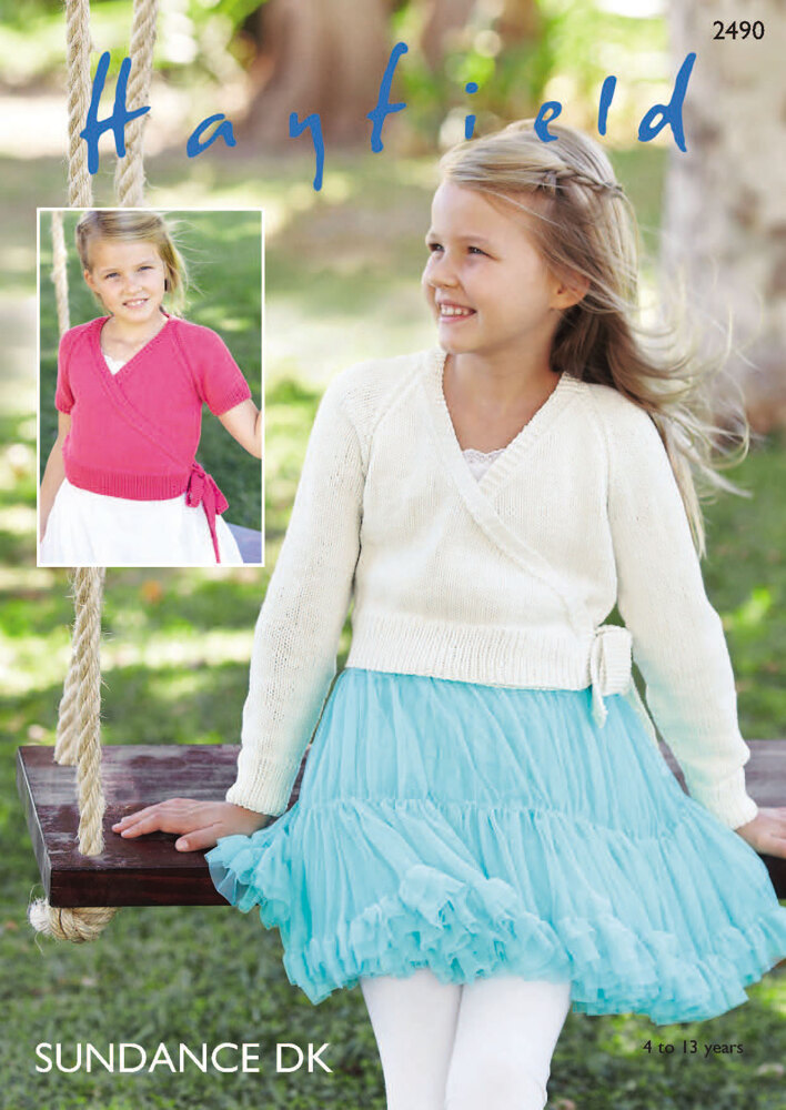 Girls 2024 wrap cardigan