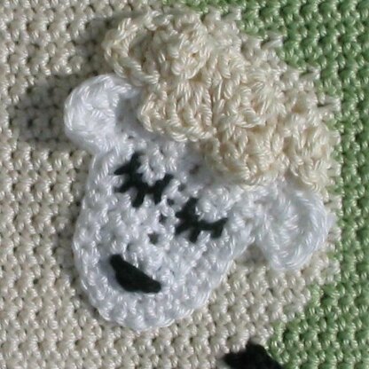 Larry Lamb Easter Potholder