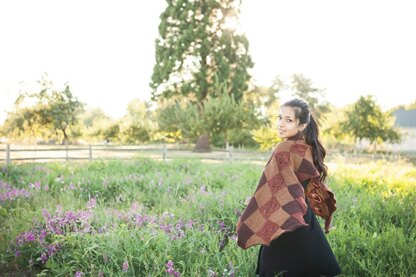 Entrelac Shawl with Leaf Option