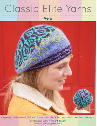 Vera Hat in Classic Elite Yarns Color By Kristin - Downloadable PDF
