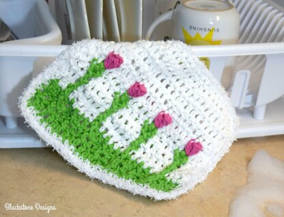 Spring Tulips Washcloth