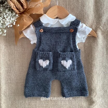 Little Heart Overalls