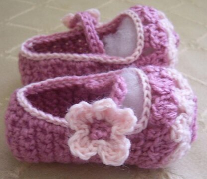 Flower Petal Mary Jane Booties