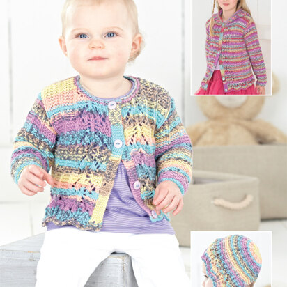 Bonnet and Cardigans in Sirdar Snuggly Baby Crofter DK - 4482 - Downloadable PDF