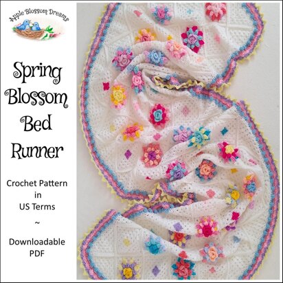 Spring Blossom Bed Runner