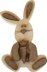 Foundations Decor Interchangeable "O" Wood Shape - Easter Bunny, 5.25"X7.75"