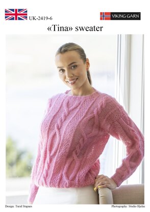 Tina Sweater in Viking of Norway Kid Silk - Downloadable PDF