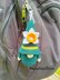 Gnome daffodil keychain