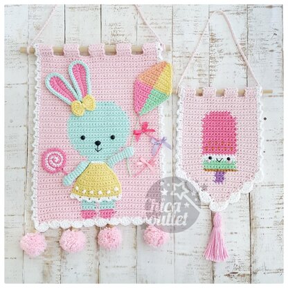 Ofelia Bunny wall hanging