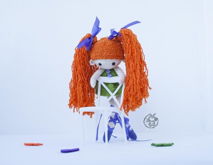 Petite orange hair doll Lola