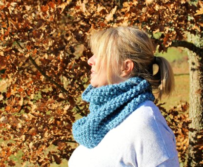 Winter Blues - Double Cowl / Eternal Scarf