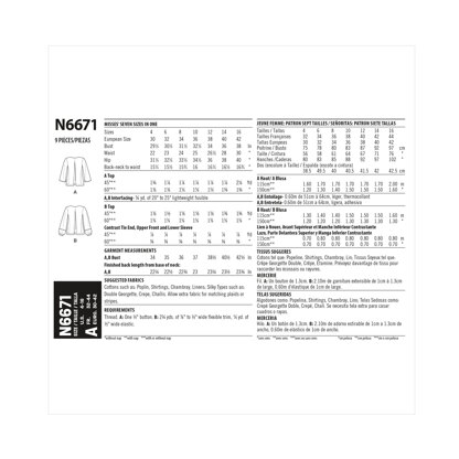 New Look N6671 Misses' Top N6671 - Paper Pattern, Size A (4-6-8-10-12-14-16)