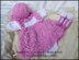 Frilled Skirt all in one Romper Set 16-22” doll/preemie-3m+ baby