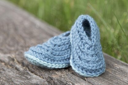 Ridged Baby Booties